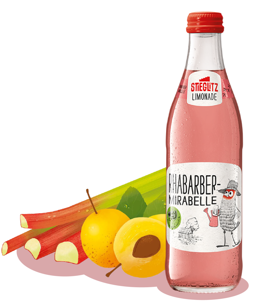 Rhabarber-Mirabelle Limonade von Stieglitz